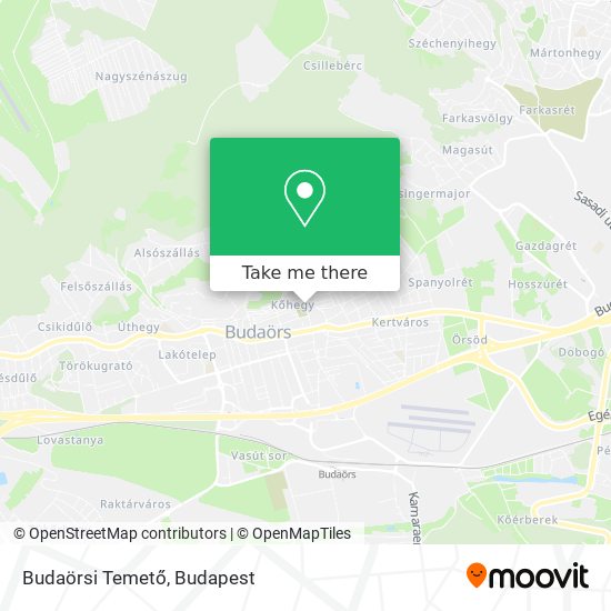 Budaörsi Temető map