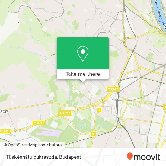 Tüskéshátú cukrászda map