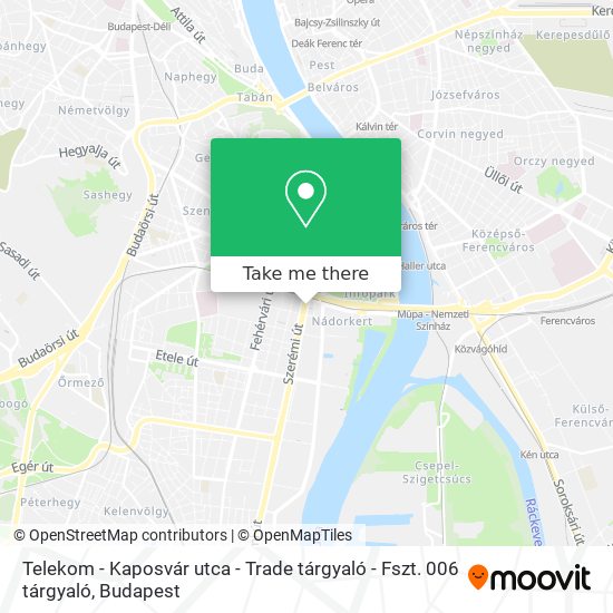 Telekom - Kaposvár utca - Trade tárgyaló - Fszt. 006 tárgyaló map
