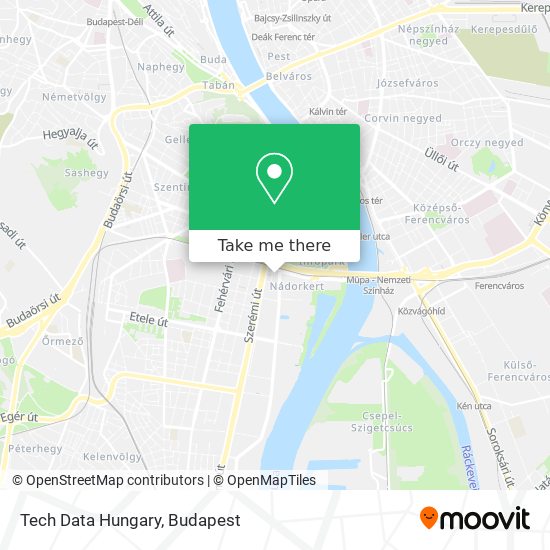 Tech Data Hungary map