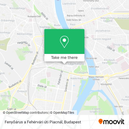 Fenyőárus a Fehérvári úti Piacnál map