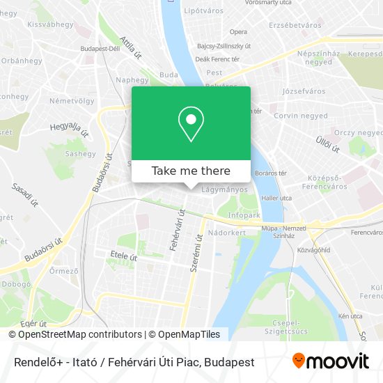 Rendelő+ - Itató / Fehérvári Úti Piac map