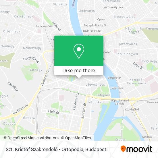 Szt. Kristóf Szakrendelő - Ortopédia map