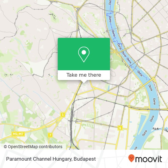 Paramount Channel Hungary map