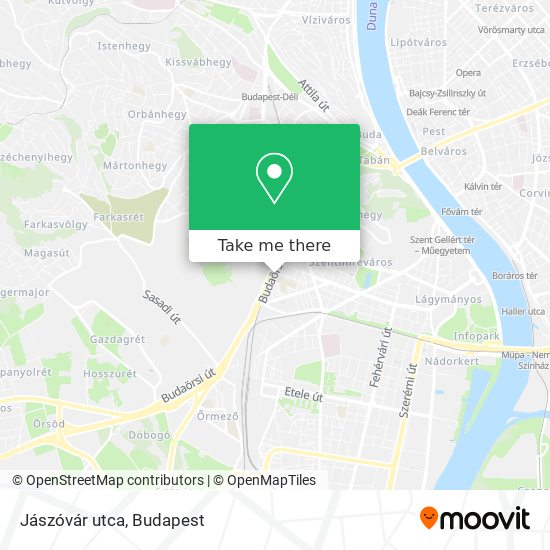 Jászóvár utca map