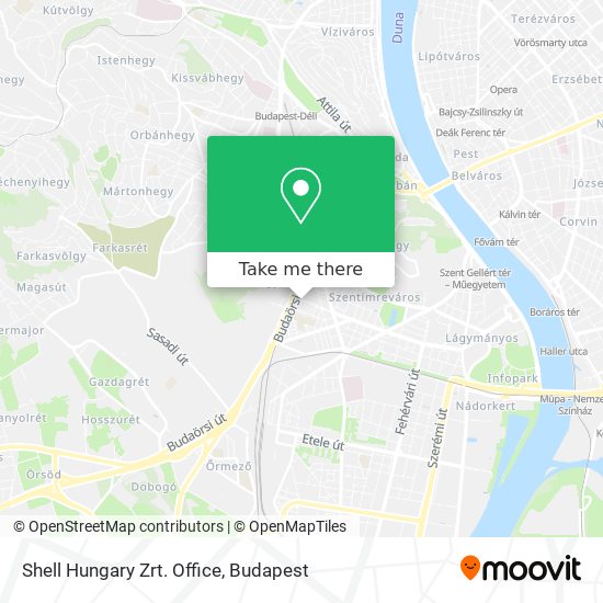 Shell Hungary Zrt. Office map