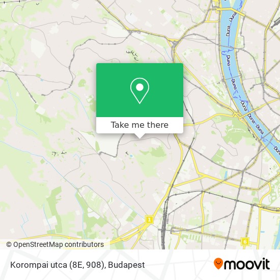 Korompai utca (8E, 908) map