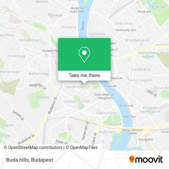Buda hills map