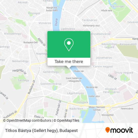 Titkos Bástya (Gellért hegy) map