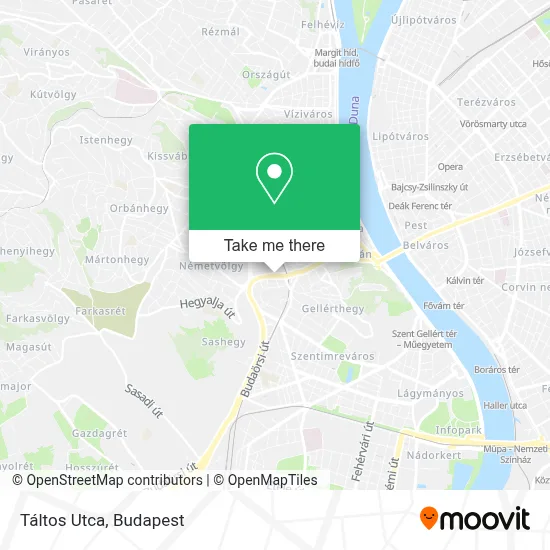 Táltos Utca map