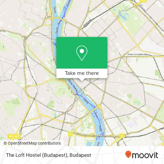 The Loft Hostel (Budapest) map