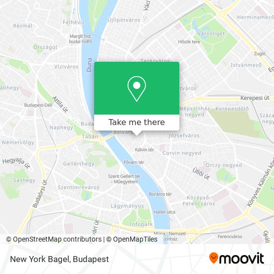 New York Bagel map