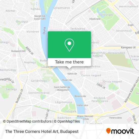 The Three Corners Hotel Art map