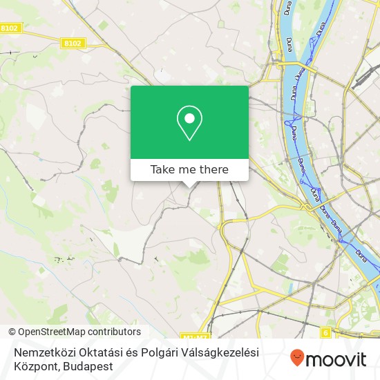 Nemzetközi Oktatási és Polgári Válságkezelési Központ map