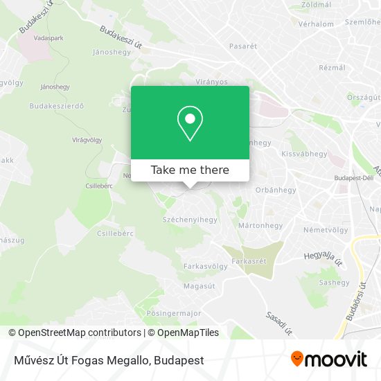 Művész Út Fogas Megallo map