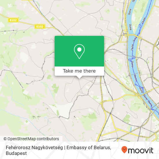 Fehérorosz Nagykövetség | Embassy of Belarus map