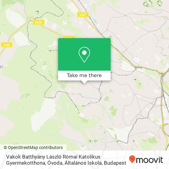 Vakok Batthyány László Római Katolikus Gyermekotthona, Óvoda, Általános Iskola map