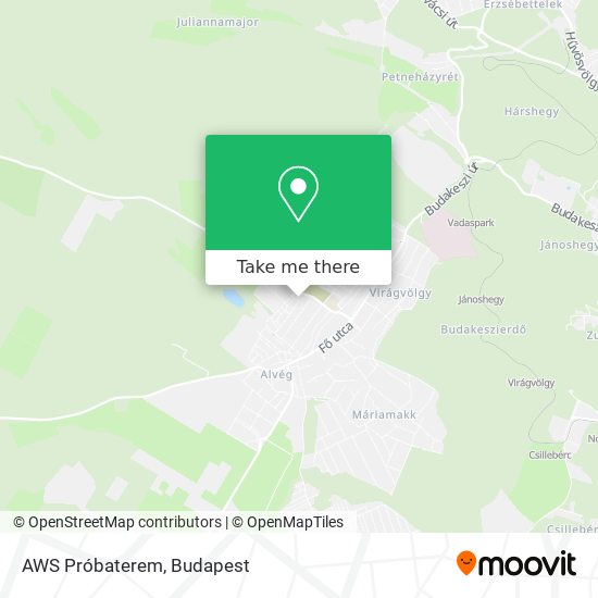 AWS Próbaterem map