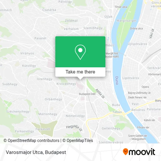 Varosmajor Utca map
