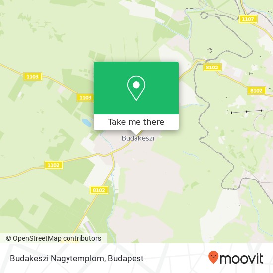 Budakeszi Nagytemplom map