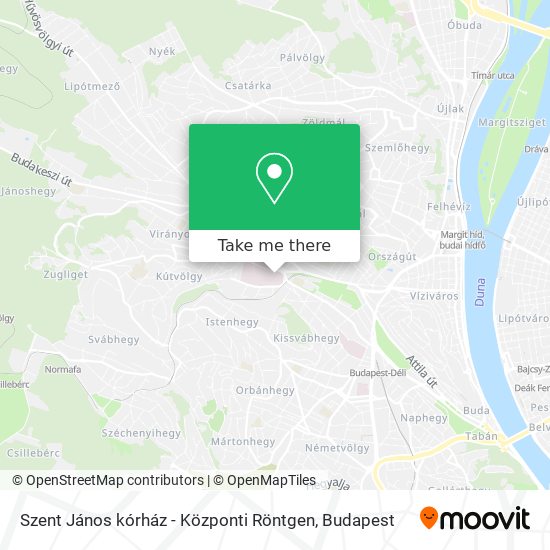 Szent János kórház - Központi Röntgen map