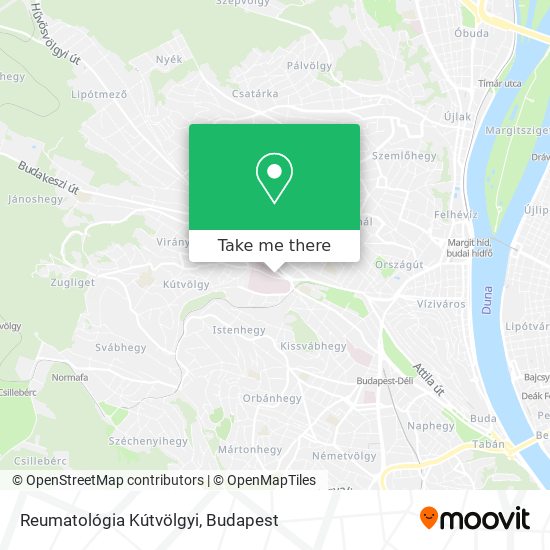 Reumatológia Kútvölgyi map