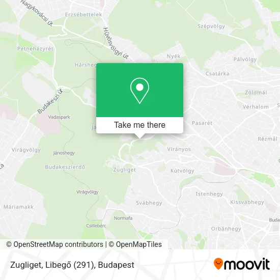 Zugliget, Libegő (291) map