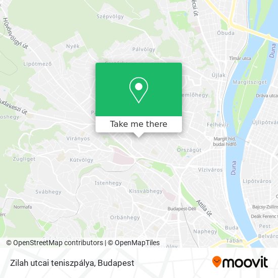 Zilah utcai teniszpálya map