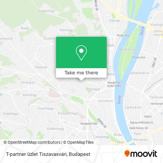 T-partner üzlet Tiszavasvári map