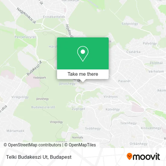 Telki Budakeszi Ut map