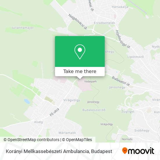 Korányi Mellkassebészeti Ambulancia map