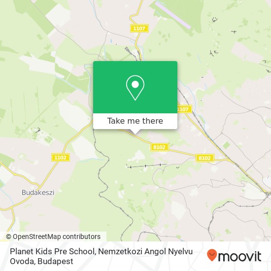 Planet Kids Pre School, Nemzetkozi Angol Nyelvu Ovoda map