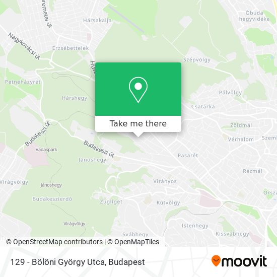 129 - Bölöni György Utca map