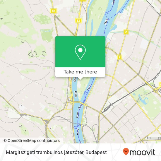Margitszigeti trambulinos játszótér map