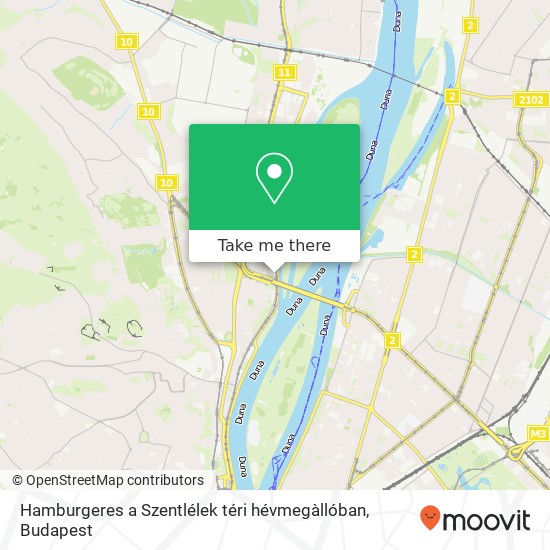 Hamburgeres a Szentlélek téri hévmegàllóban map