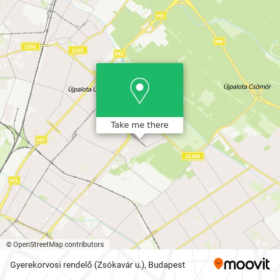 Gyerekorvosi rendelő (Zsókavár u.) map