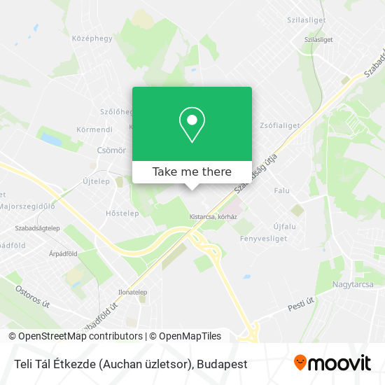 Teli Tál Étkezde (Auchan üzletsor) map