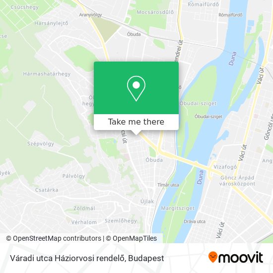 Váradi utca Háziorvosi rendelő map