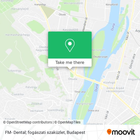 FM- Dental; fogászati szaküzlet map