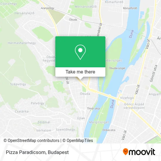 Pizza Paradicsom map
