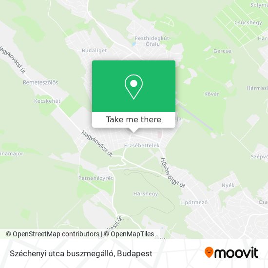 Széchenyi utca buszmegálló map