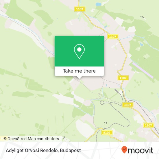 Adyliget Orvosi Rendelö map