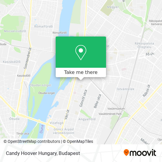 Candy Hoover Hungary map