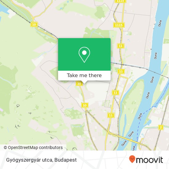 Gyógyszergyár utca map