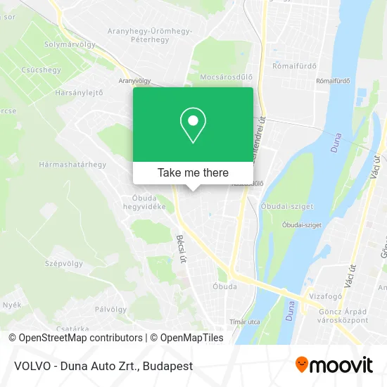 VOLVO - Duna Auto Zrt. map