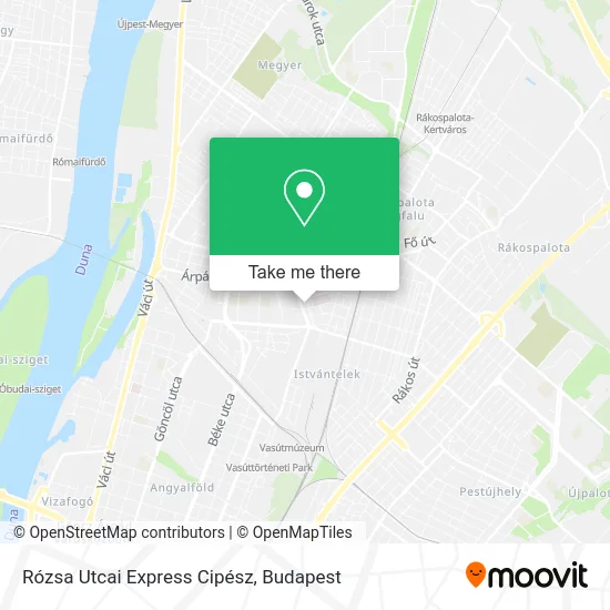Rózsa Utcai Express Cipész map