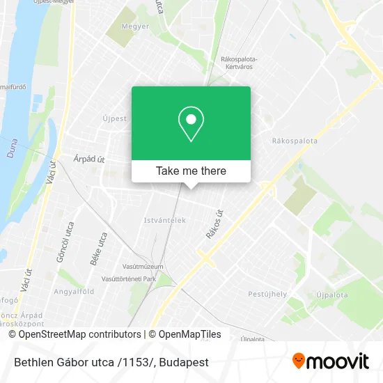 Bethlen Gábor utca /1153/ map