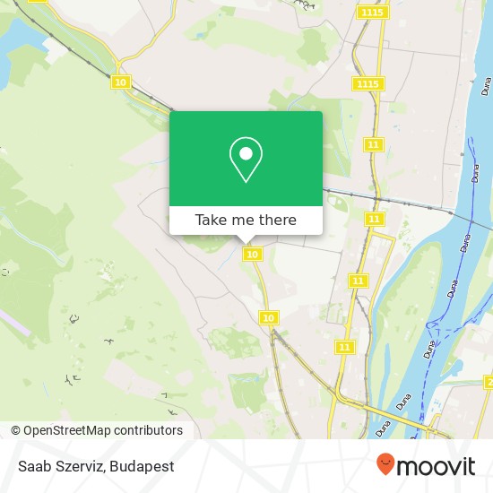 Saab Szerviz map