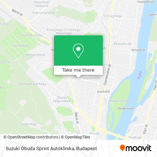 Suzuki Óbuda Sprint Autóklinika map