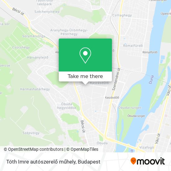 Tóth Imre autószerelő műhely map